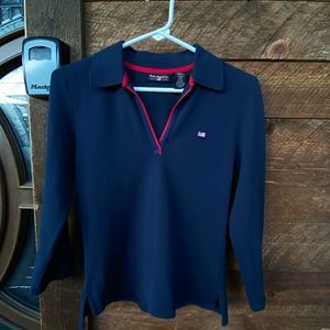 Ralph Lauren 3/4 sleeve collar top